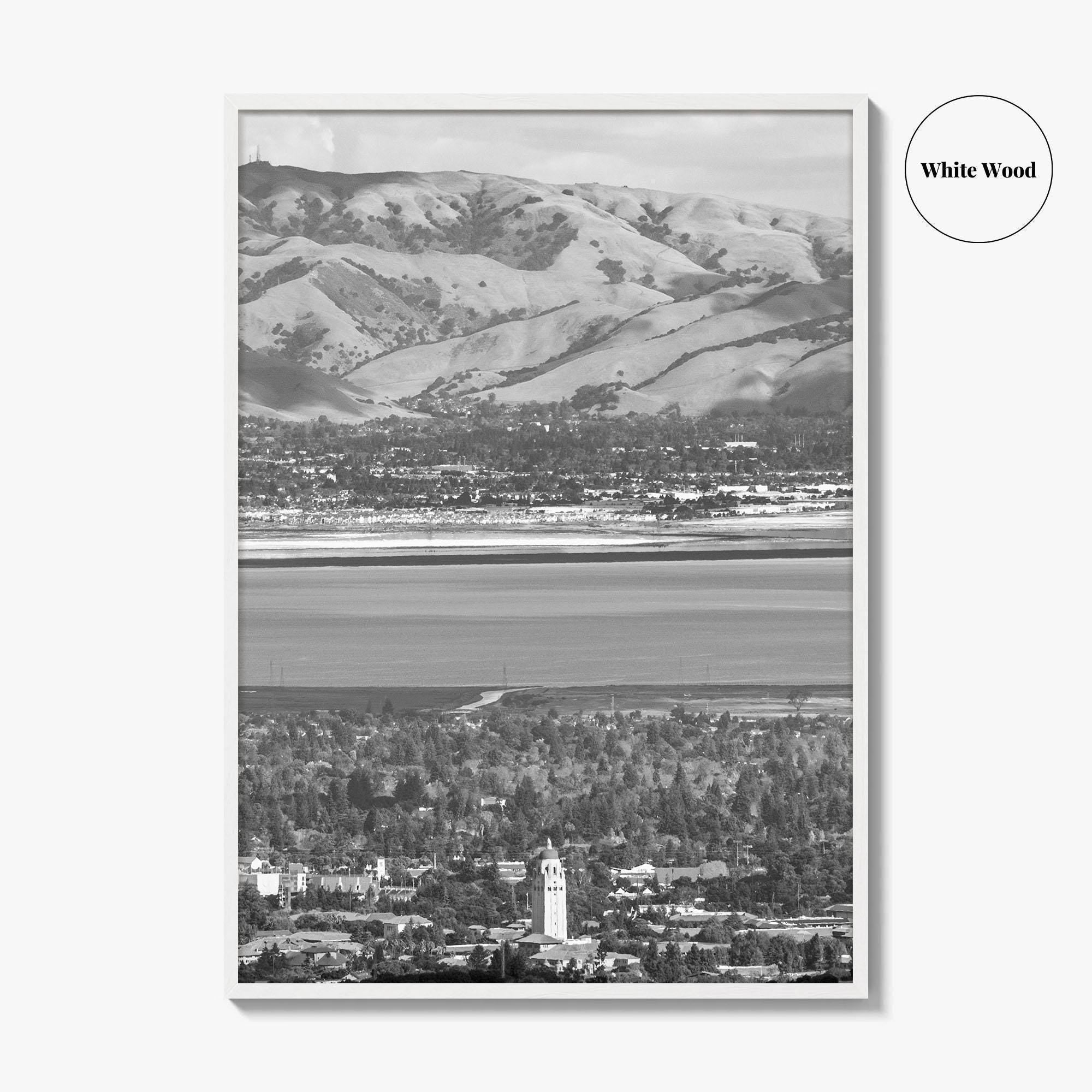 Palo Alto Black and White Fine Art Photo Print, Silicon Valley, California Poster