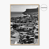 Rota Black and White Fine Art Photo Print, Song Song Village Northern Mariana Poster