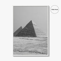 Egypt Black and White Fine Art Photo Print, Pyramids Giza Cairo Poster