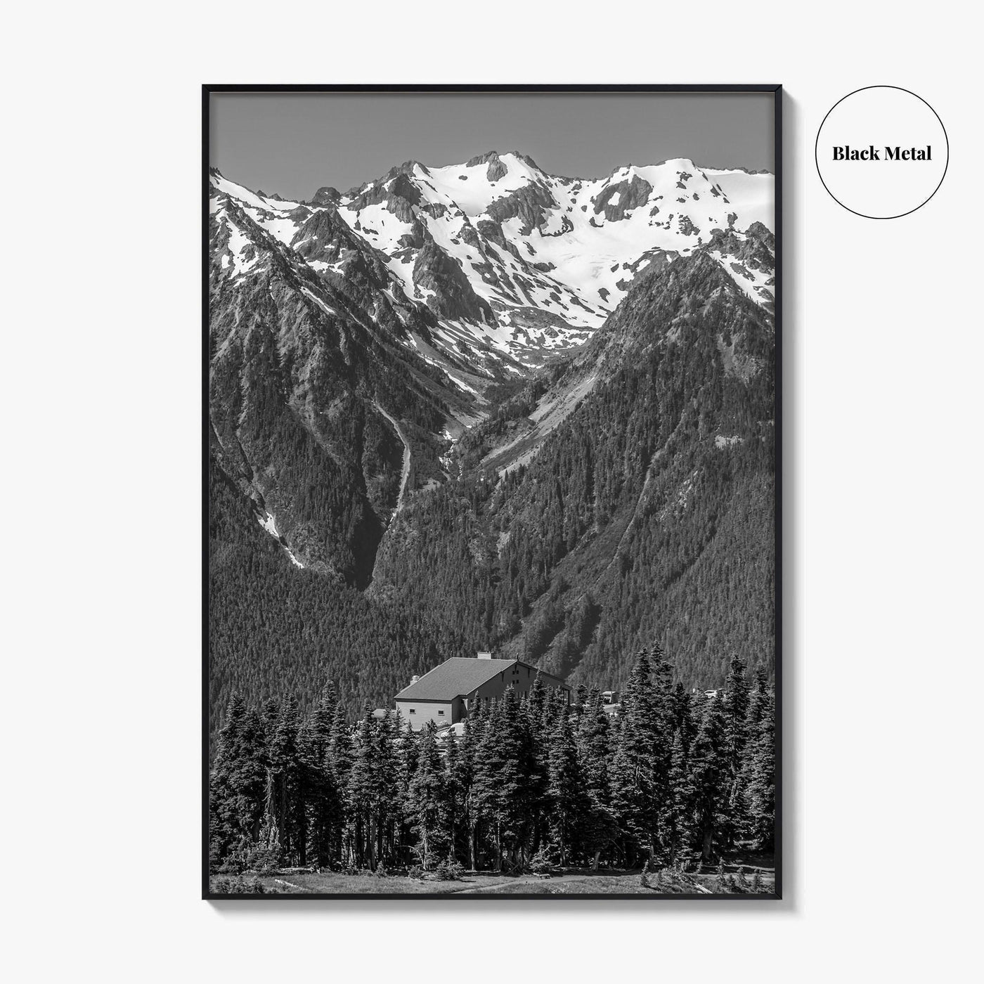 Olympic National Park Black and White Fine Art Photo Print, Hurricane Ridge, Washington, USA