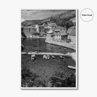 Dubrovnik Black and White Fine Art Photo Print, Old Town Croatia Poster