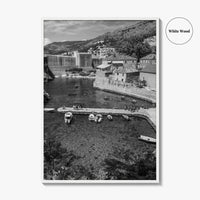 Dubrovnik Black and White Fine Art Photo Print, Old Town Croatia Poster