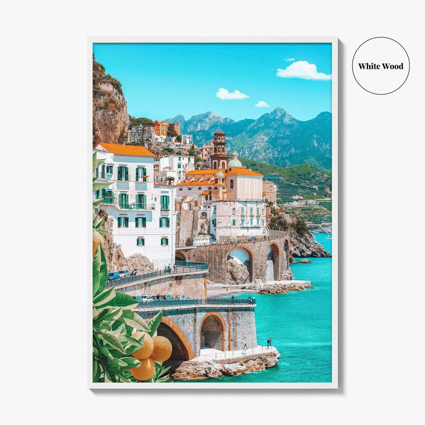 Amalfi Fine Art Photo Print, Italy, Campania, Mediterranean Coast, Lemons, Wall Poster