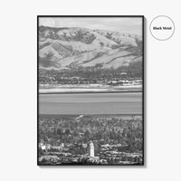 Palo Alto Black and White Fine Art Photo Print, Silicon Valley, California Poster