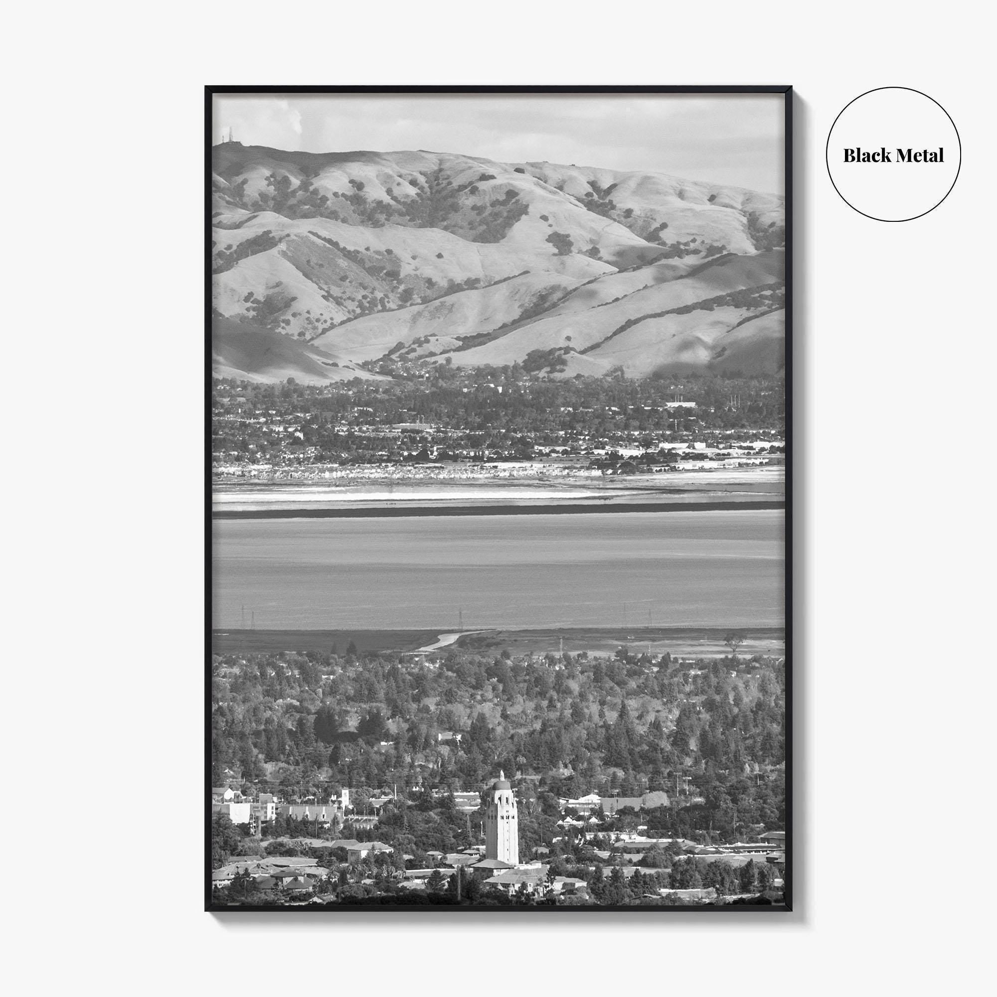 Palo Alto Black and White Fine Art Photo Print, Silicon Valley, California Poster