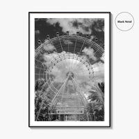 Orlando Black and White Fine Art Photo Print, Orlando Eye, Florida Poster, USA