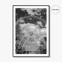 Orlando Black and White Fine Art Photo Print, Orlando Eye, Florida Poster, USA
