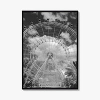 Orlando Black and White Fine Art Photo Print, Orlando Eye, Florida Poster, USA