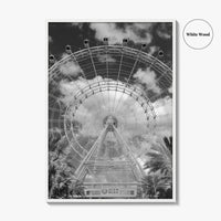 Orlando Black and White Fine Art Photo Print, Orlando Eye, Florida Poster, USA