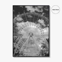Orlando Black and White Fine Art Photo Print, Orlando Eye, Florida Poster, USA
