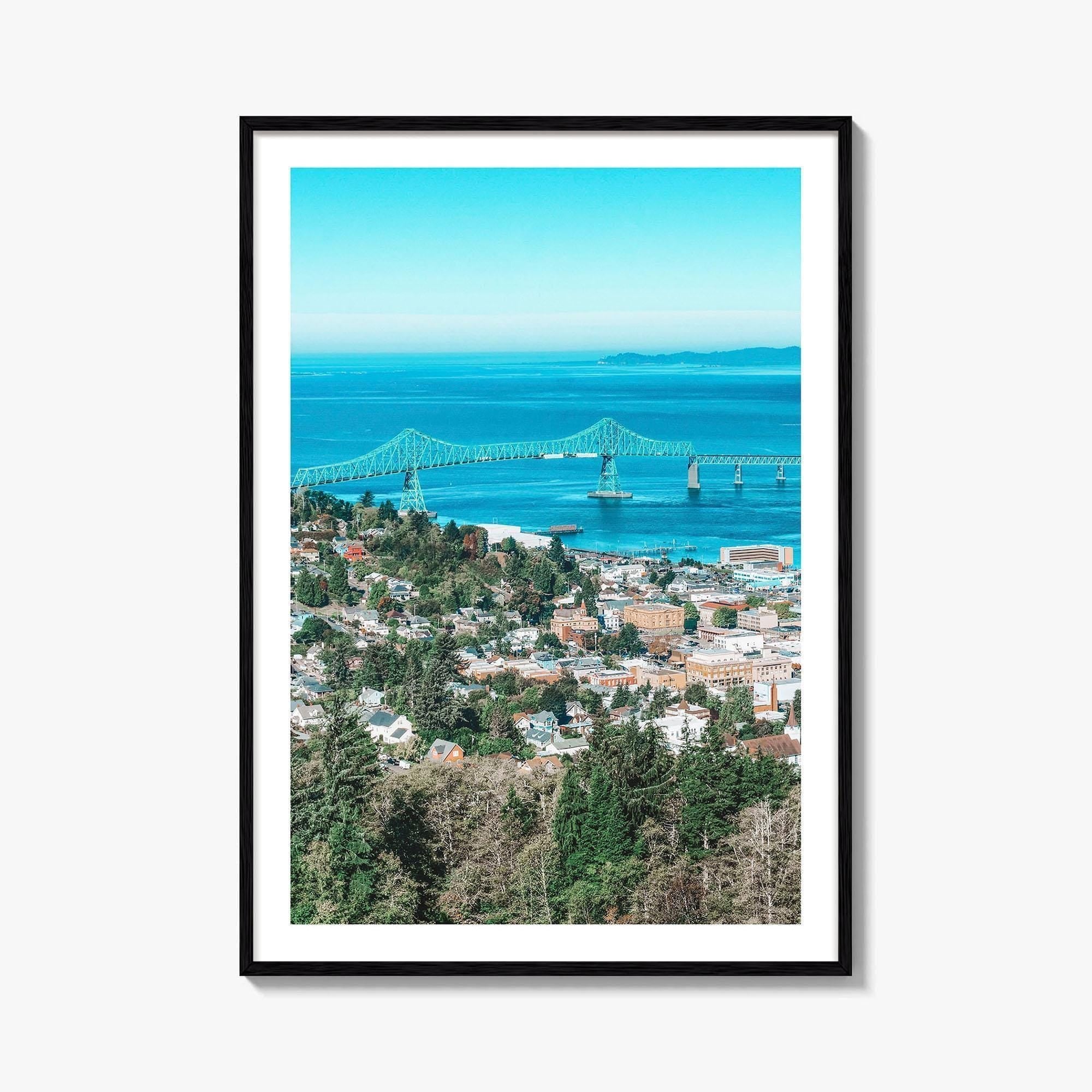 Astoria Oregon Fine Art Photo Print, Megler Bridge, Columbia River, Wall Decor, USA
