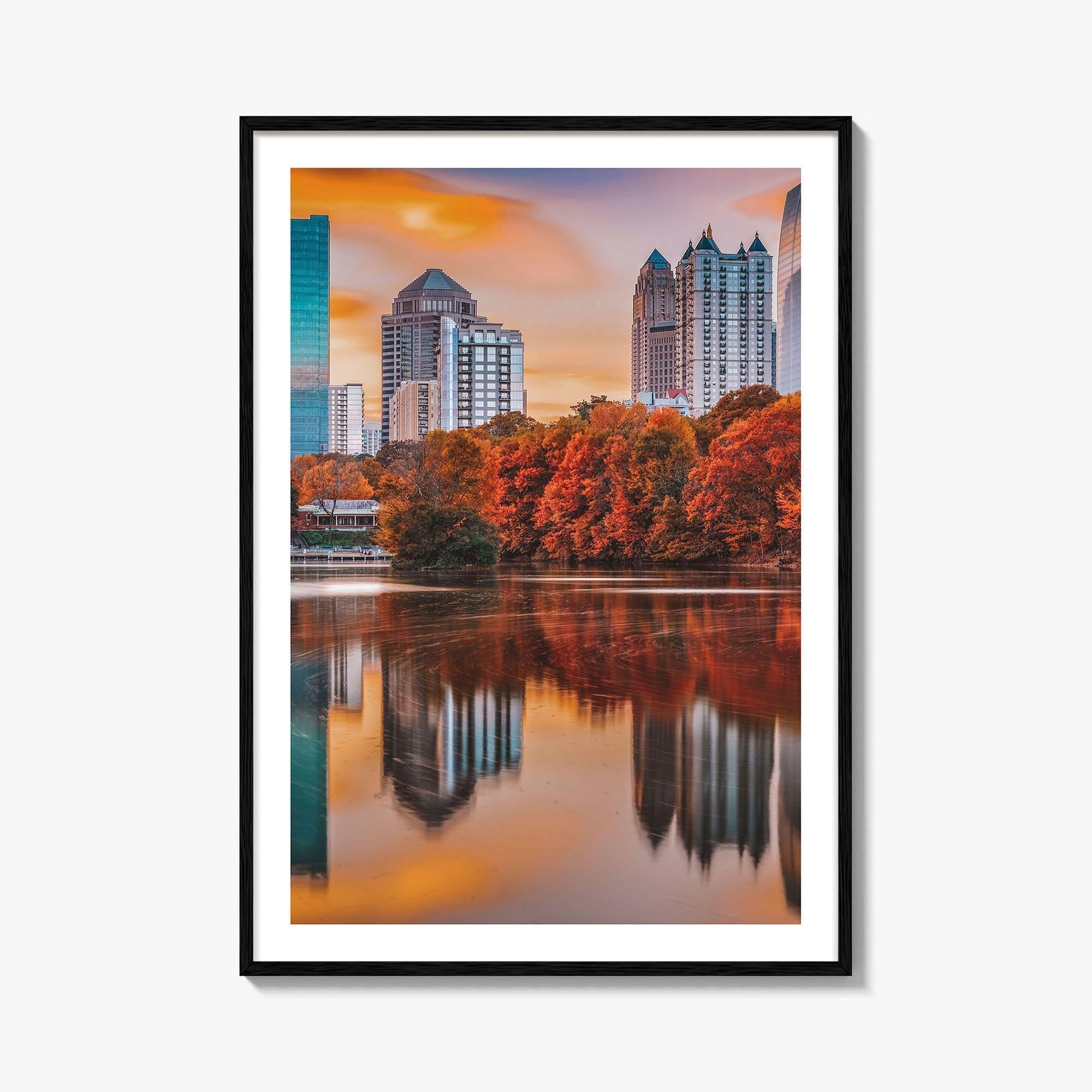 Atlanta Skyline Fine Art Photo Print, Piedmont Park, Georgia USA Wall Poster