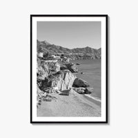 Nerja Black and White Fine Art Photo Print, Costa del Sol Spain Poster