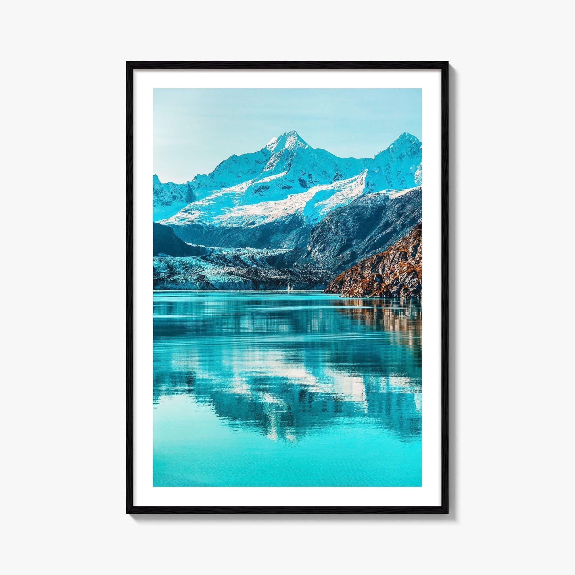 Alaska Art Photo Print, Johns Hopkins Glacier, Cruise Ship, USA Poster