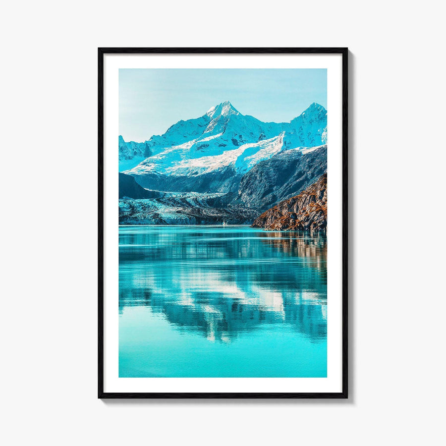 Alaska Art Photo Print, Johns Hopkins Glacier, Cruise Ship, USA Poster