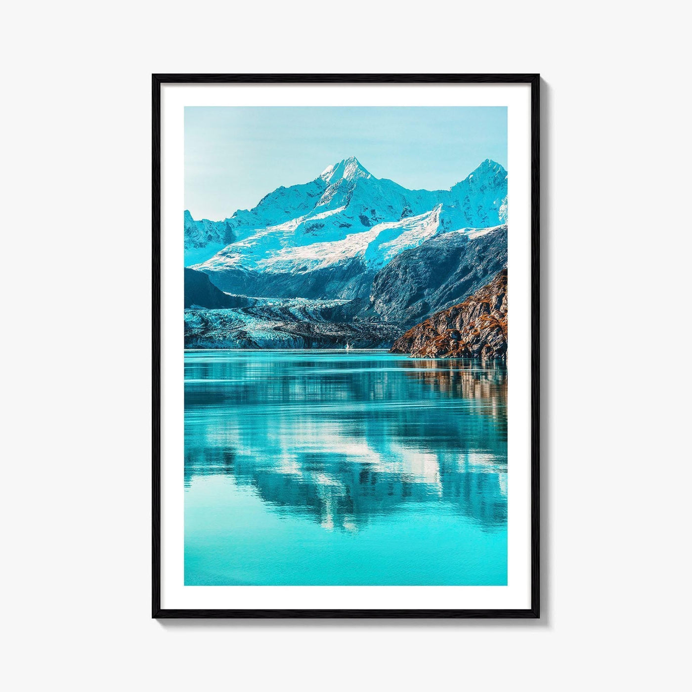 Alaska Art Photo Print, Johns Hopkins Glacier, Cruise Ship, USA Poster
