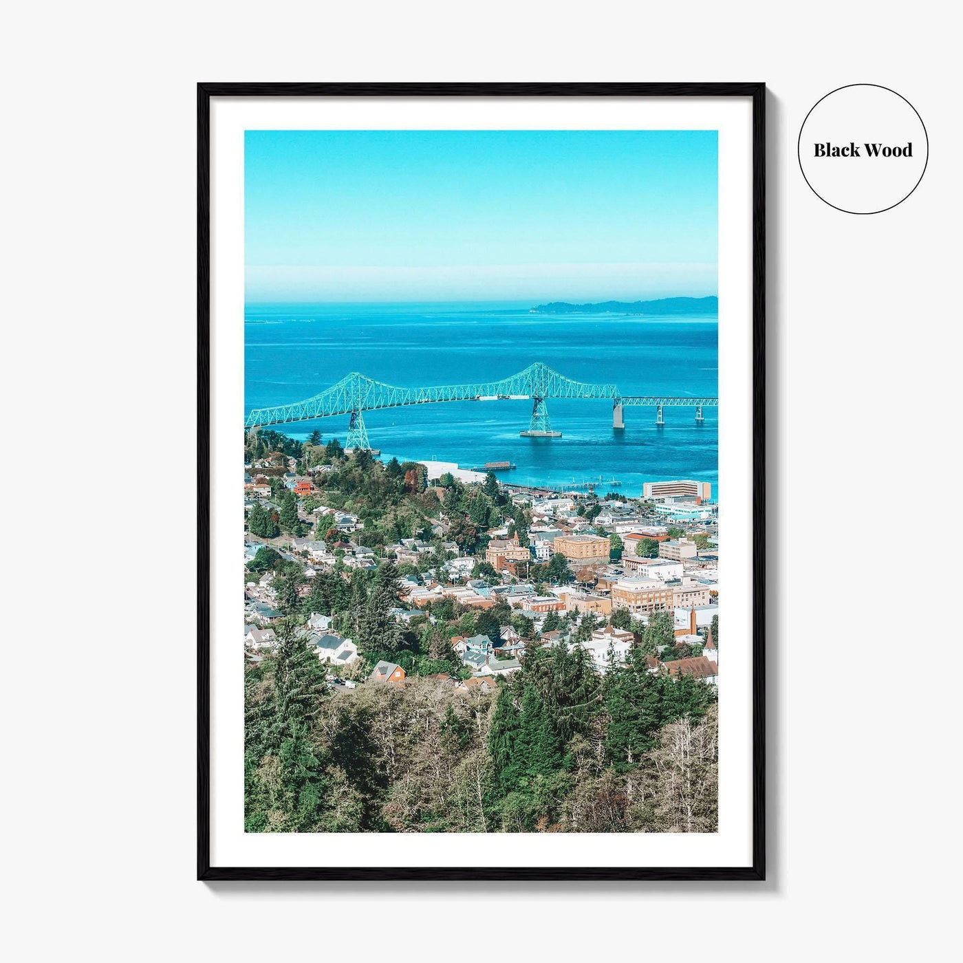 Astoria Oregon Fine Art Photo Print, Megler Bridge, Columbia River, Wall Decor, USA