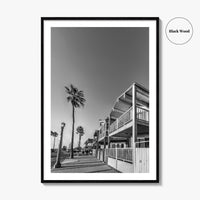 Newport Beach Black and White Fine Art Photo Print, Orange County, California Coastal Poster