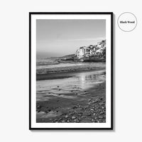 Taghazout Black and White Fine Art Photo Print, Morocco Poster, Agadir Coast Wall Decor