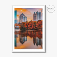 Atlanta Skyline Fine Art Photo Print, Piedmont Park, Georgia USA Wall Poster