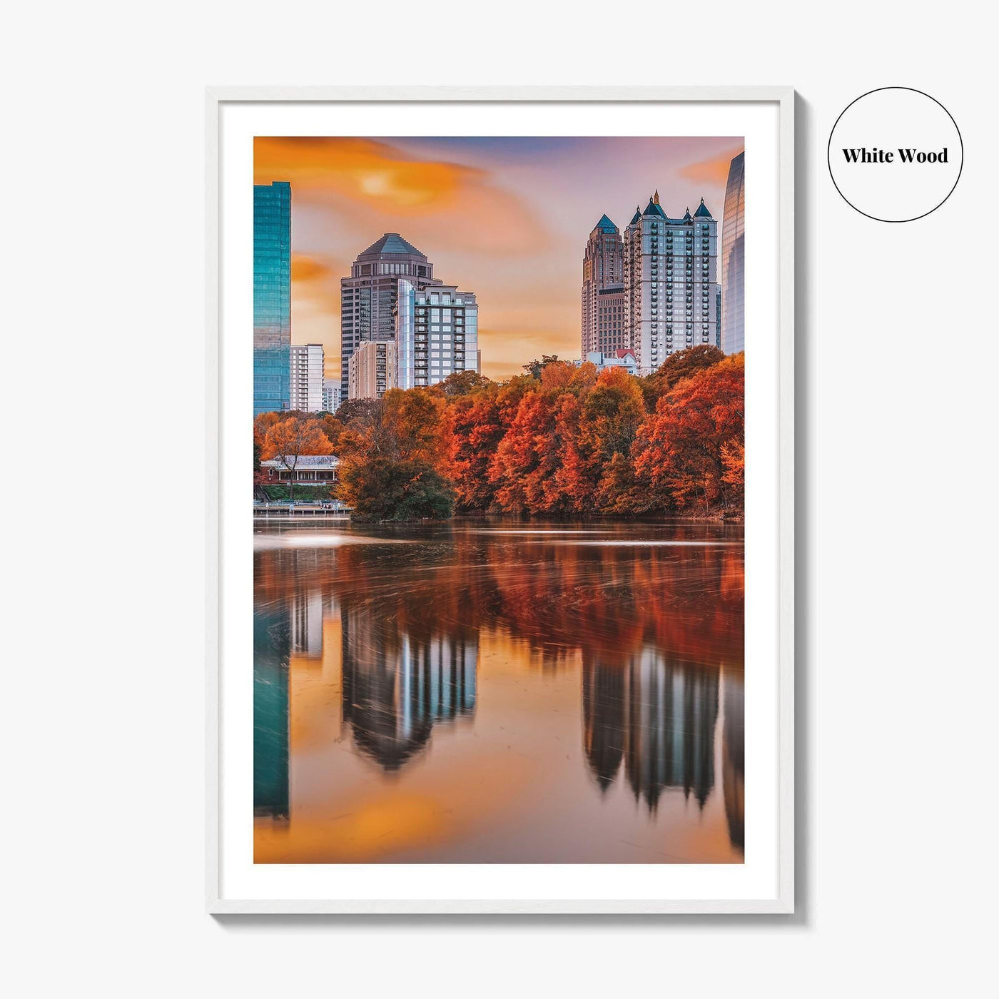 Atlanta Skyline Fine Art Photo Print, Piedmont Park, Georgia USA Wall Poster