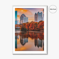 Atlanta Skyline Fine Art Photo Print, Piedmont Park, Georgia USA Wall Poster
