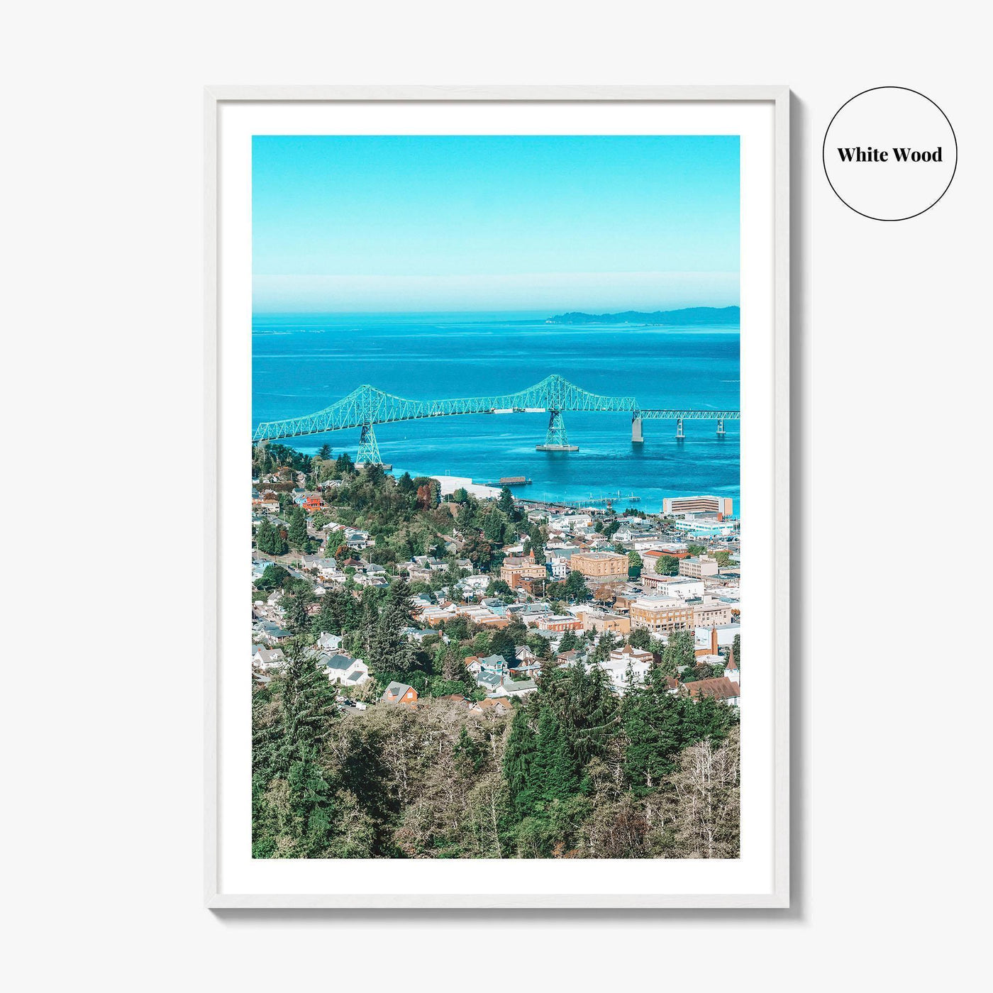 Astoria Oregon Fine Art Photo Print, Megler Bridge, Columbia River, Wall Decor, USA