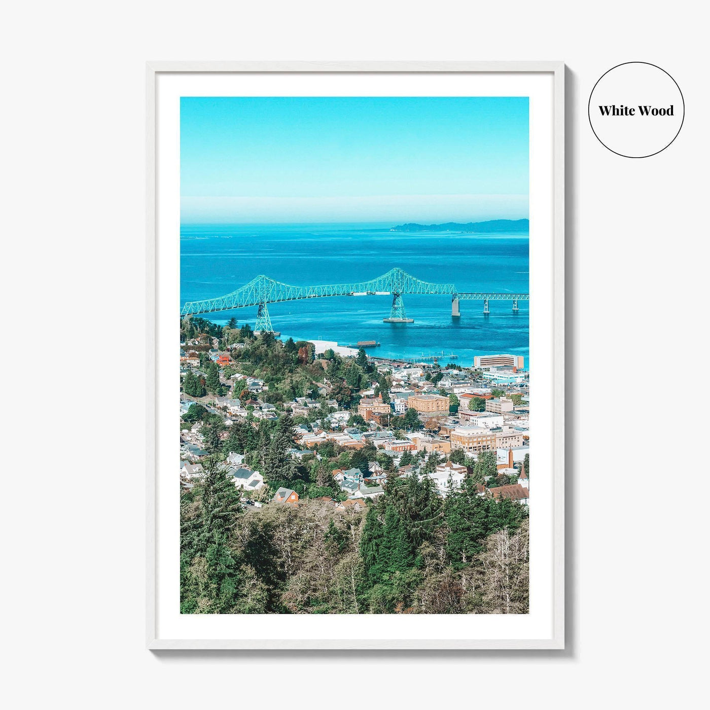 Astoria Oregon Fine Art Photo Print, Megler Bridge, Columbia River, Wall Decor, USA