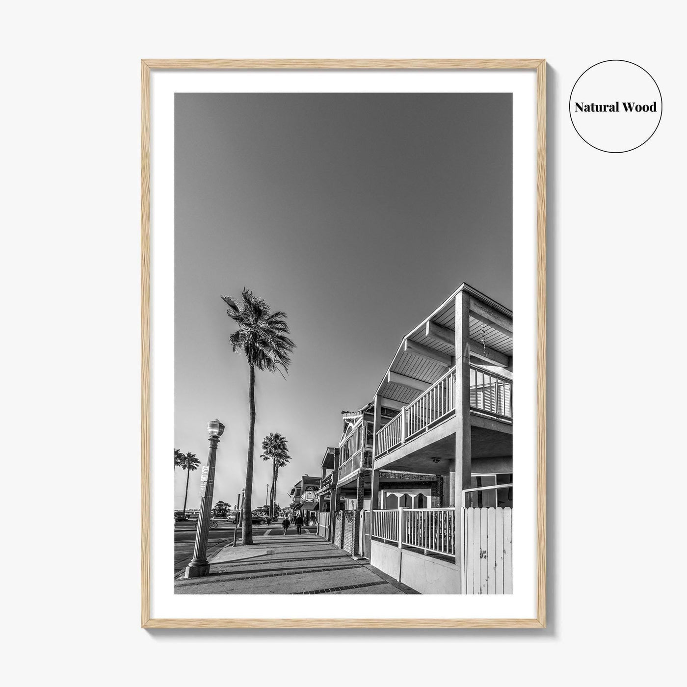 Newport Beach Black and White Fine Art Photo Print, Orange County, California Coastal Poster