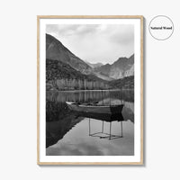Upper Kachura Lake Black and White Fine Art Photo Print, Skardu Landscape Poster