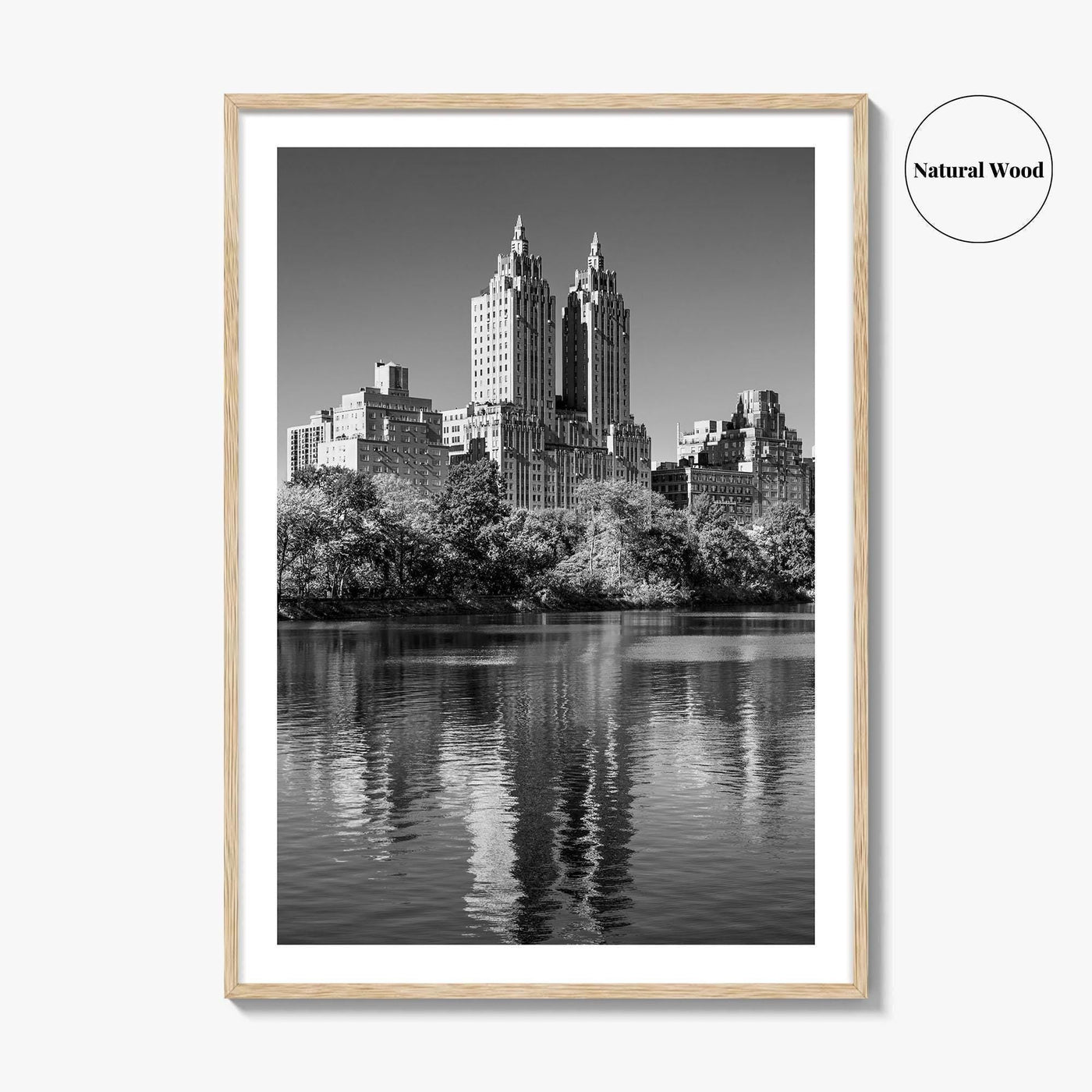 Upper West Side Black and White Fine Art Photo Print, Central Park NYC Poster