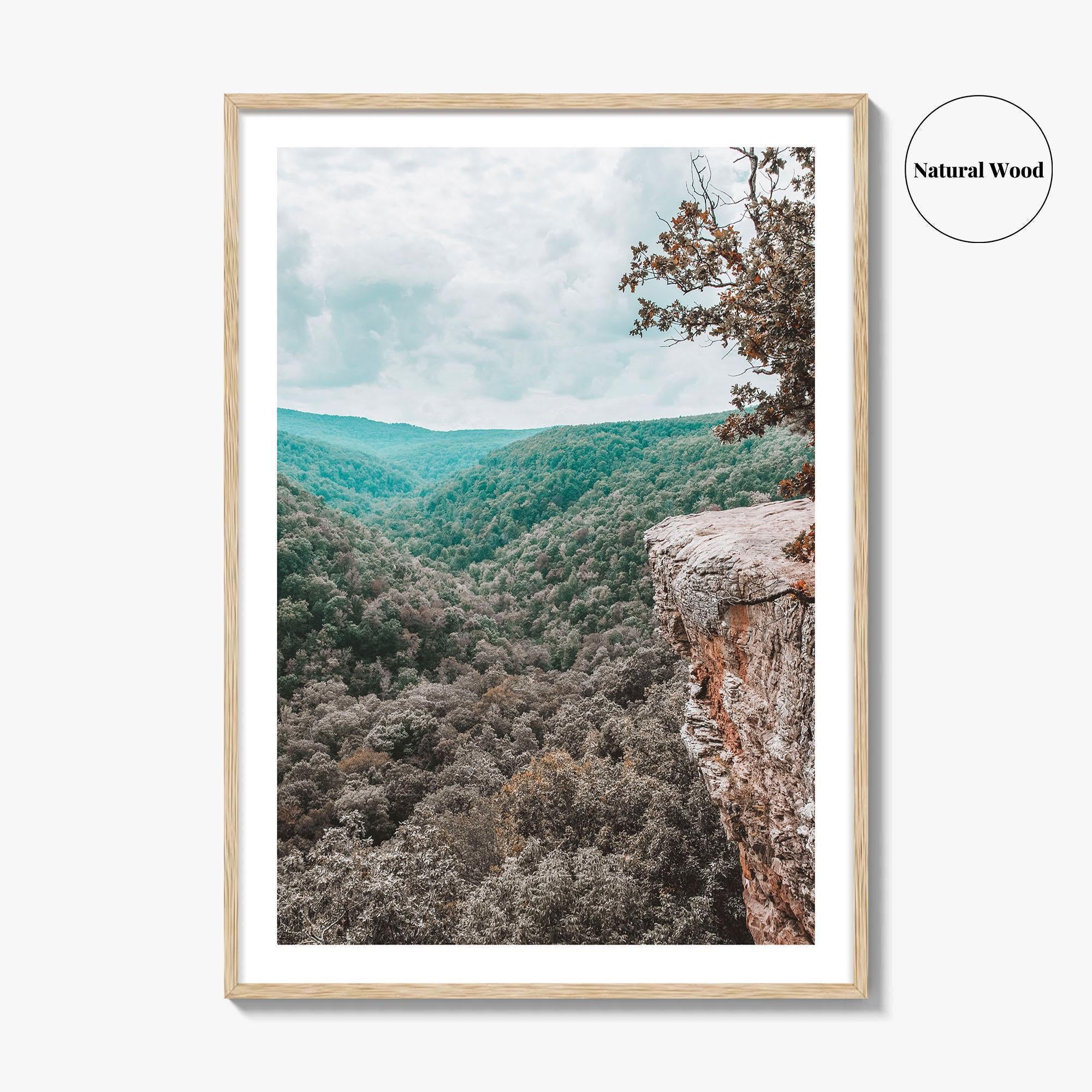Hawksbill Crag Fine Art Photo Print, Whitaker Point, Fayetteville, Arkansas Wall Poster