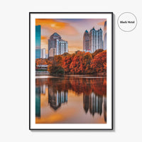 Atlanta Skyline Fine Art Photo Print, Piedmont Park, Georgia USA Wall Poster