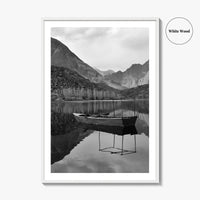 Upper Kachura Lake Black and White Fine Art Photo Print, Skardu Landscape Poster