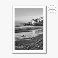 Taghazout Black and White Fine Art Photo Print, Morocco Poster, Agadir Coast Wall Decor