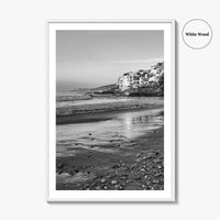 Taghazout Black and White Fine Art Photo Print, Morocco Poster, Agadir Coast Wall Decor