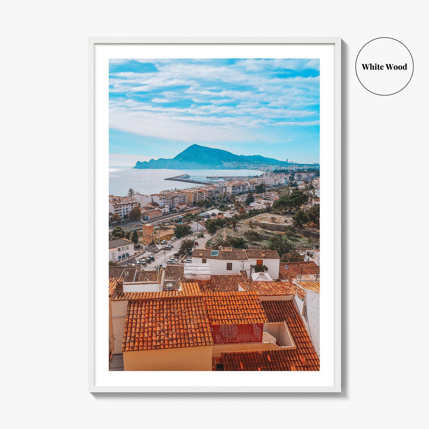 Altea Skyline Fine Art Photo Print, Alicante, Costa Blanca Spain Wall Decor Poster