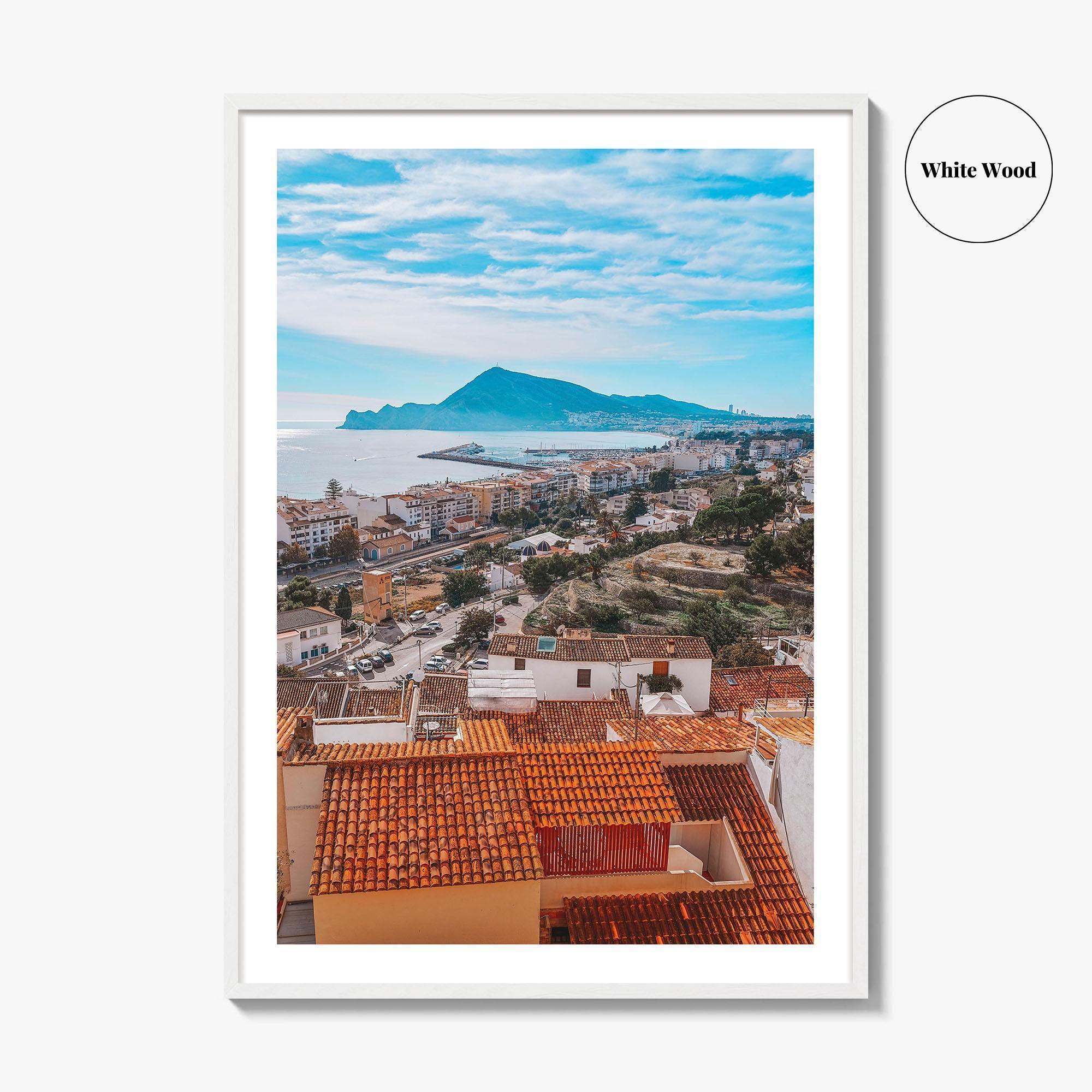 Altea Skyline Fine Art Photo Print, Alicante, Costa Blanca Spain Wall Decor Poster