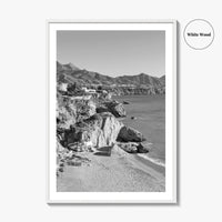 Nerja Black and White Fine Art Photo Print, Costa del Sol Spain Poster