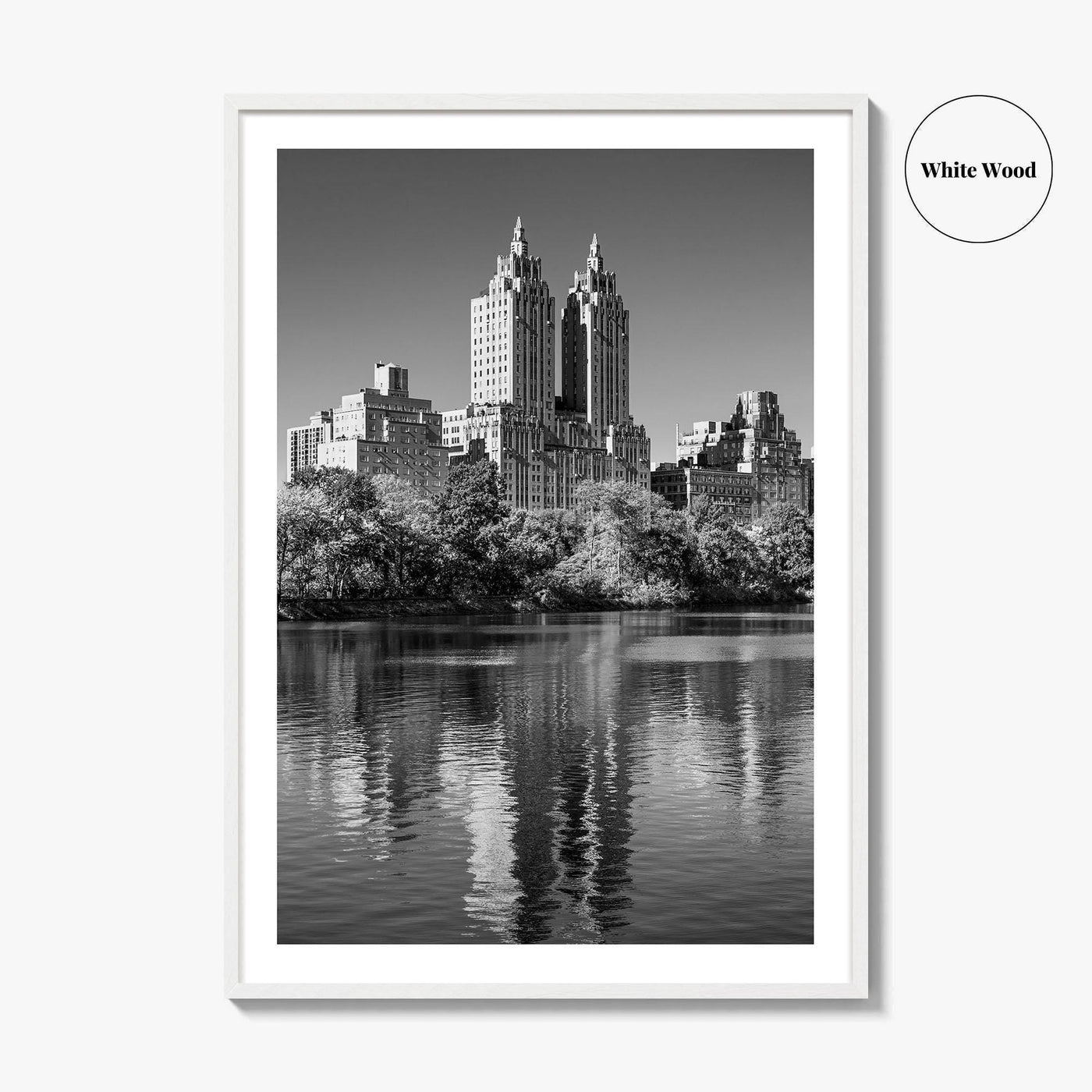 Upper West Side Black and White Fine Art Photo Print, Central Park NYC Poster