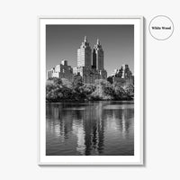 Upper West Side Black and White Fine Art Photo Print, Central Park NYC Poster