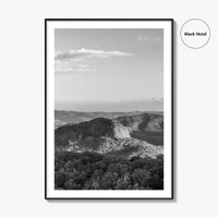 Pisgah National Forest Black and White Fine Art Photo Print, Looking Glass Rock, NC