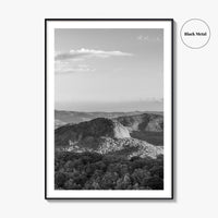 Pisgah National Forest Black and White Fine Art Photo Print, Looking Glass Rock, NC