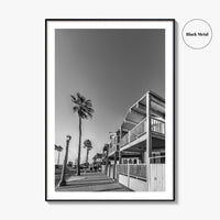 Newport Beach Black and White Fine Art Photo Print, Orange County, California Coastal Poster