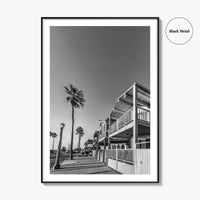 Newport Beach Black and White Fine Art Photo Print, Orange County, California Coastal Poster