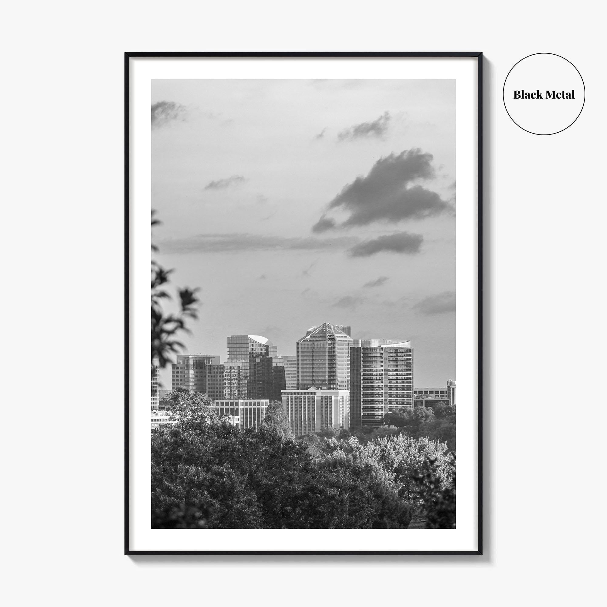 Northern Virginia Black and White Fine Art Photo Print, Washington DC, USA Wall Poster