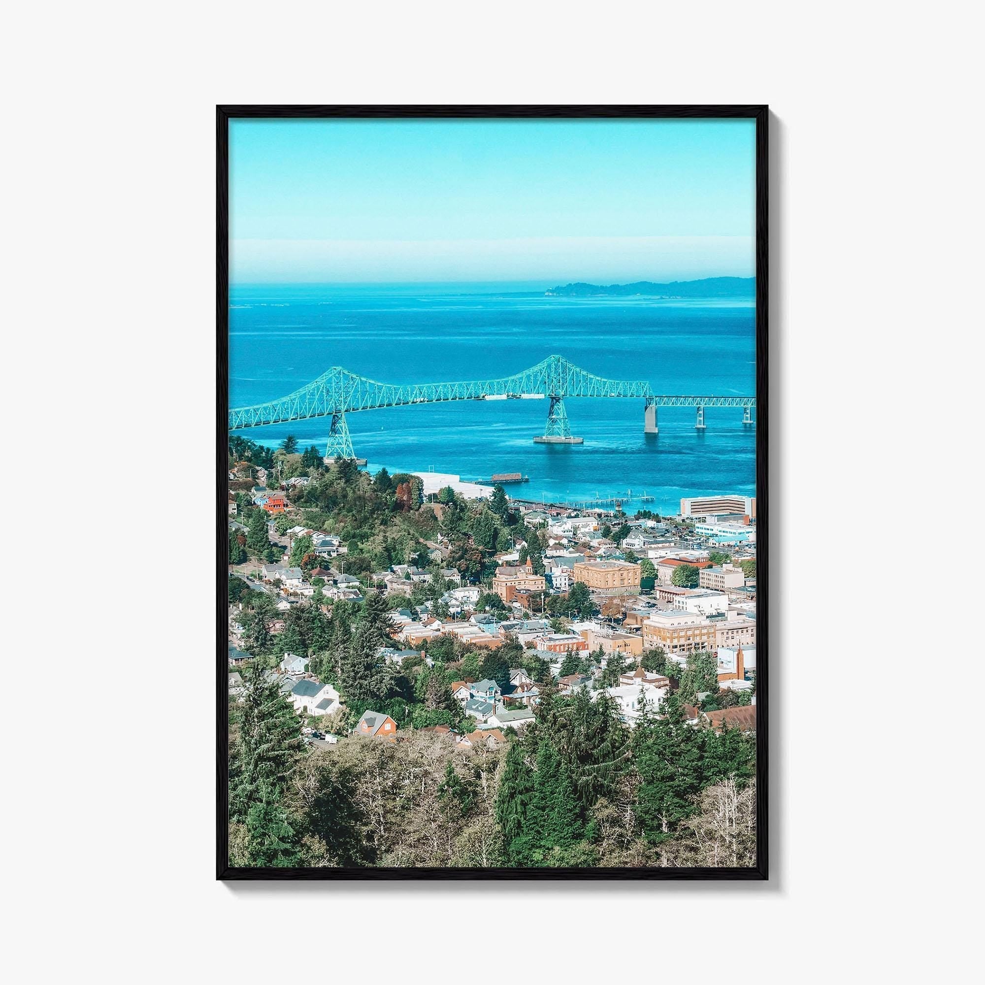 Astoria Oregon Fine Art Photo Print, Megler Bridge, Columbia River, Wall Decor, USA