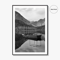 Upper Kachura Lake Black and White Fine Art Photo Print, Skardu Landscape Poster