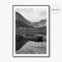 Upper Kachura Lake Black and White Fine Art Photo Print, Skardu Landscape Poster