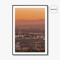 Anaheim Skyline Fine Art Photo Print, Irvine Santa Ana, Orange County California Poster